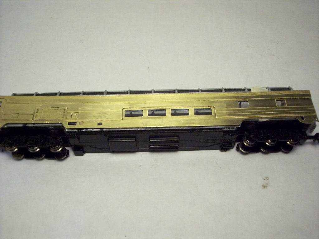 Multilayering brass car sides N and Z Scales TheRailwire